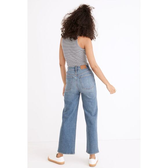 Madewell The Perfect Vintage Wide-Leg Crop Jean in Montclare Wash TENCEL Edition - Picture 4 of 5